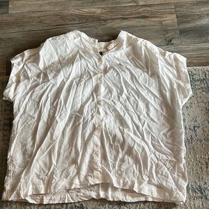 White linen button up